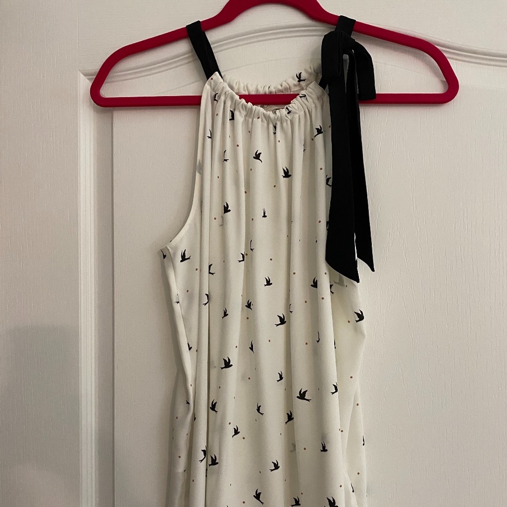 Ivory multi color tank top